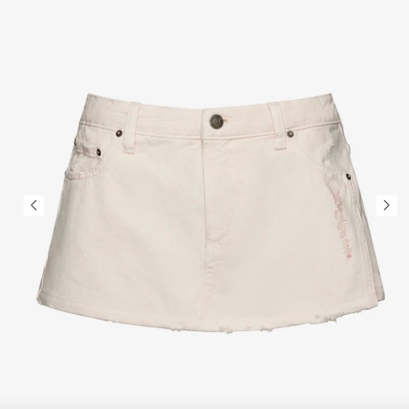 SER.O.YA Zuri Low Rise Mini Skirt Pink 27 - Picture 1 of 5